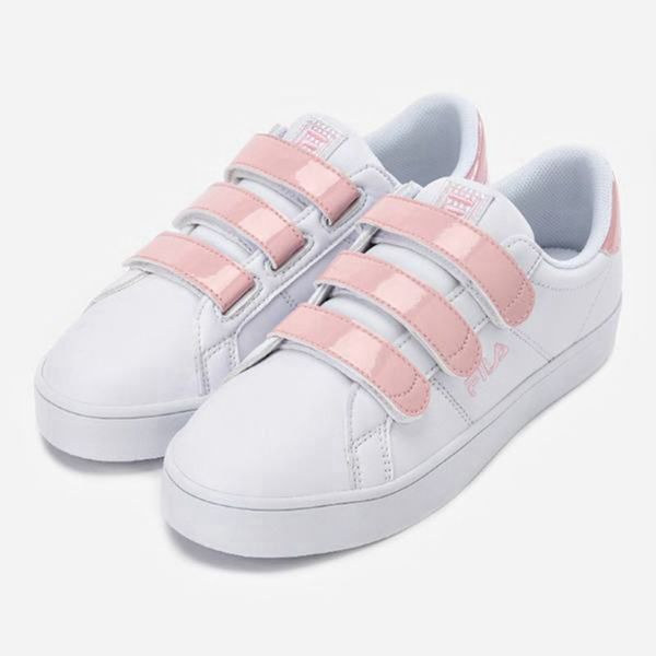 Fila Court Deluxe Vc Women's Low Shoes - White/Pink,NZ 718-36540